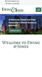 Mobile Screenshot of ewingjones.com